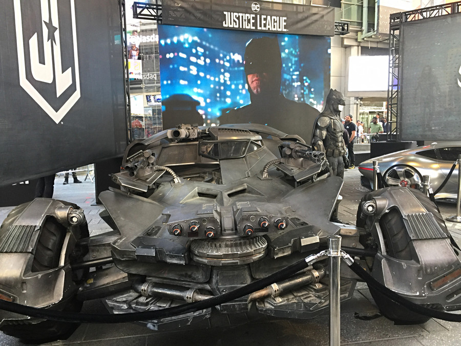AT&T Transforms Times Square Into Batman’s Garage From Justice League
