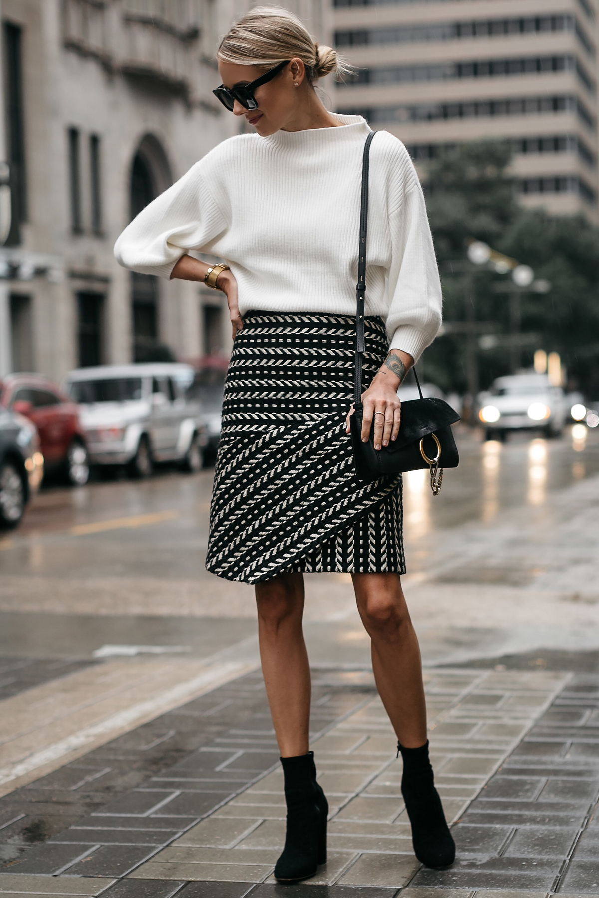 Fashion-Jackson-White-Sweater-Black-and-White-Jaquard-Skirt-Black-Ankle-Booties-Chloe-Faye-Handbag-2.jpg