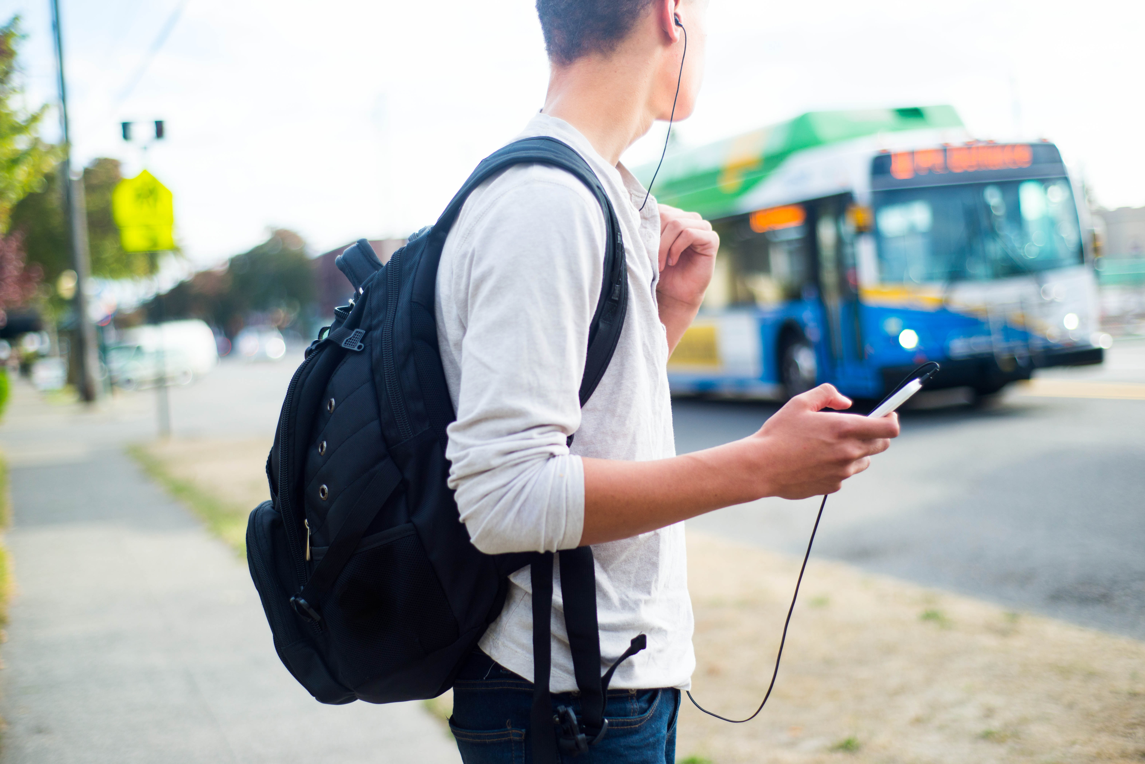 Guy Waiting for the Bus