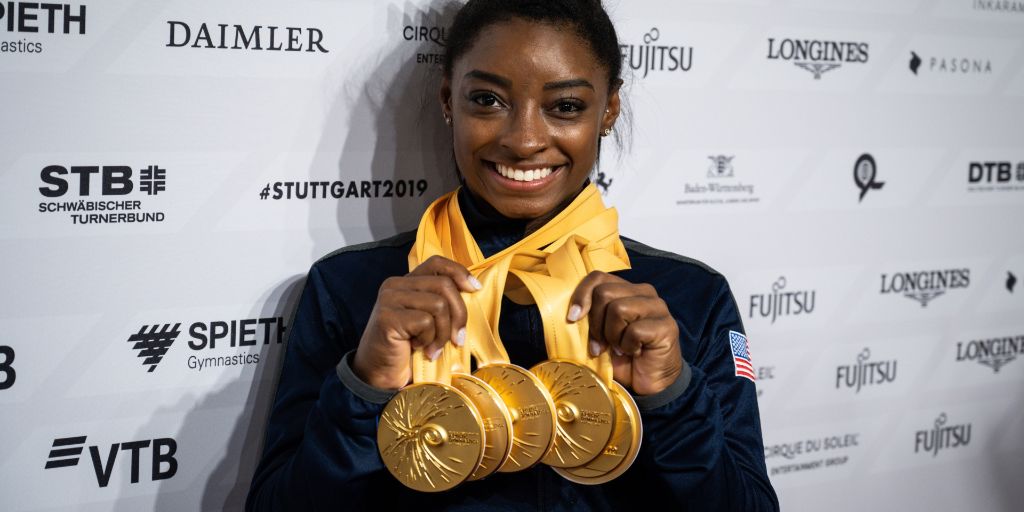 Simone Biles Now Has More Medals Than Any Gymnast in World Championships History