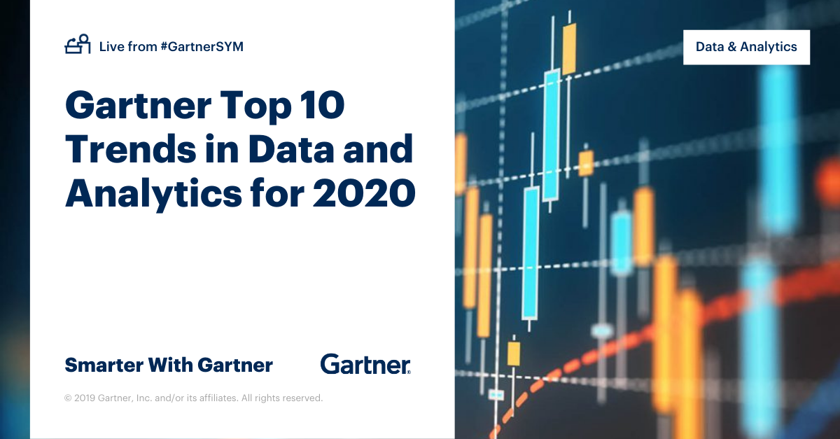 Gartner Top 10 Trends In Data And Analytics For 2020