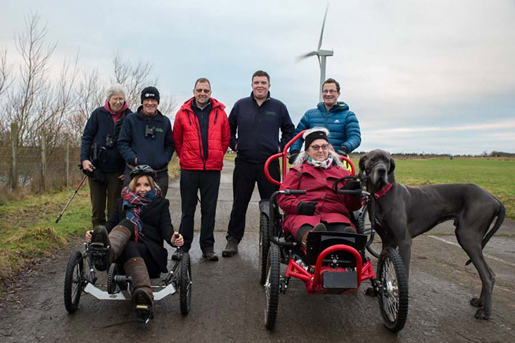 Tourists at Watchtree Wheelers